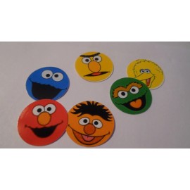 Unbranded Pre Cut One Inch Bottle Cap Images SESAME STREET FACES Free Shipping - photo, 25 images