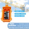 DAOKAI COB61 Rain Proof Up-Down Switch,Crane Pendant Hoist Push Button