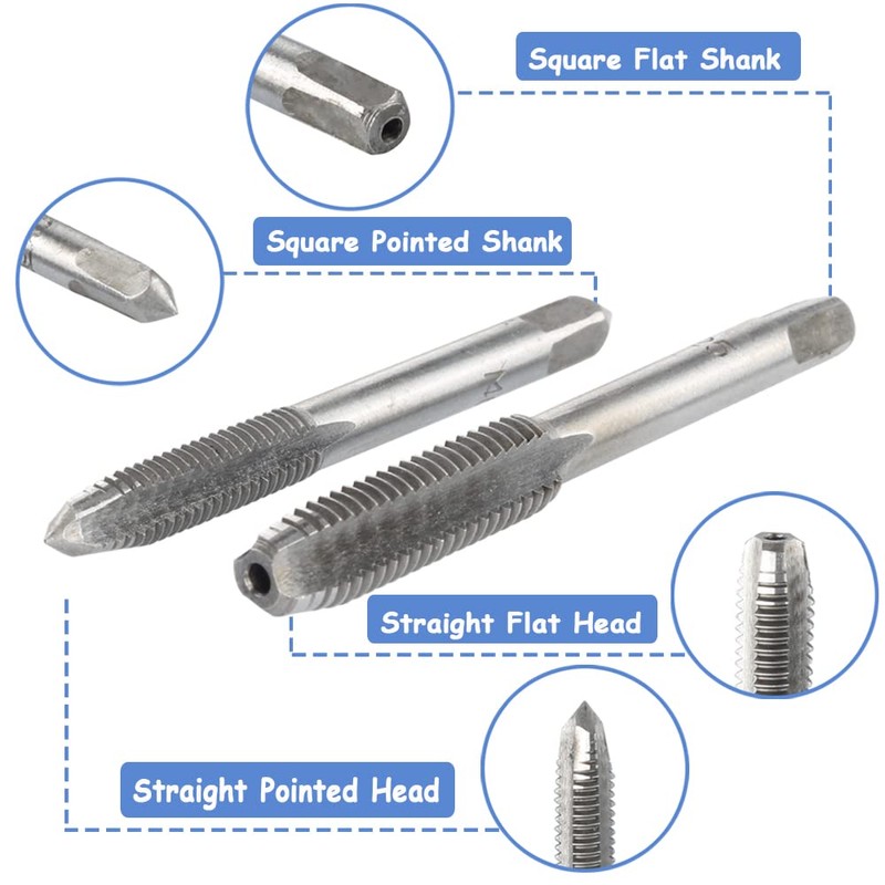 Mesee 6 Pieces Tap Wrench Tool Set, Adjustable T-Handle Ratchet
