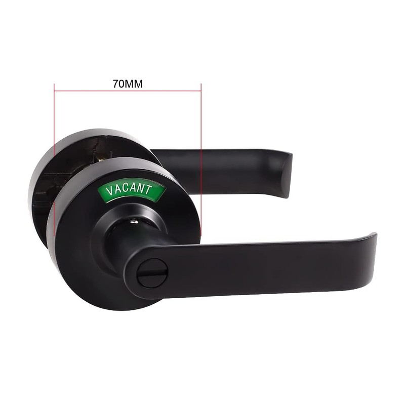 Privacy Lock with Large Indicator for Bathroom Inuse and Vacant,