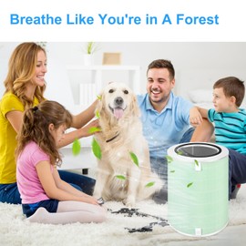 KJ500 Air Filter Replacement Compatible with Happi KJ500 Our Happi Air Cleaner Purifier,2-in-1True HEPA with Activated carbon Filter,Part# KJ500 Air Filter Replacement (1Pack)