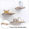 4 Pack Multi-Sized Premium Heavy Duty Shelf Brackets, Steel Thickened