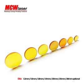 MCWlaser USA CVD II-VI ZnSe 19mm Laser Focus Lens Focal Length 63.5mm/ 2.5 inch CO2 Laser Lens for CO2 Laser Engraving Cutting Engraver/Cutter 40W-200W