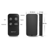 Wolf-Guard Alarm Accessory - Remote Key Fob(Black,Pack of 2)