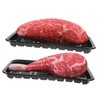 KONTONTY 2sets Lifelike Beef Steak Model Fake Food Decor Prop