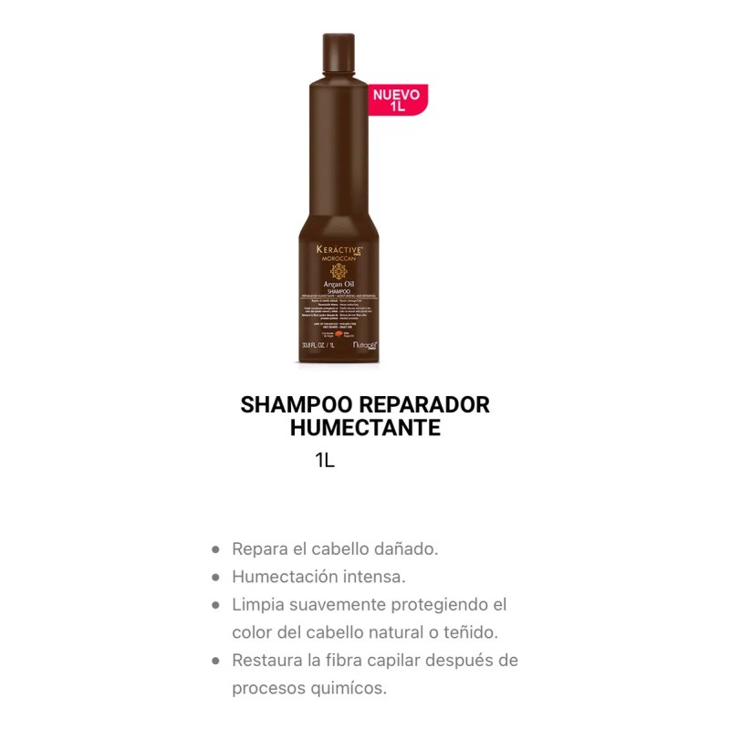 Nutrapel Shampoo Moroccan 1 Lt