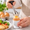 Stainless Steel Egg Topper for Soft-Boiled Eggs – Manual Egg