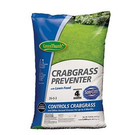 Green Thumb GT11434 Crabgrass Preventer Plus Lawn Food, 26-0-3 Formula, 5,000-Sq. Ft. Coverage - Quantity 1