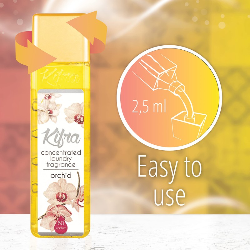 KIFRA ORCHID Concentrated Laundry Fragrance 200ml 80 Washing Cycles