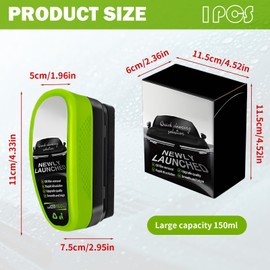 Gyinere 1 Pcs Clear Vision Glass Cleaner,Clear Vision Windshield Cleaner,Jetdryshop Glass Cleaner,Car Windshield,Reusable Rain And Fog Cleaning Glass Brush