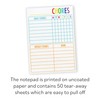 Kid's Chores Notepad - Chore Chart Notepad for Children -