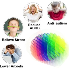 2 Pcs Morph Worm, Fidget Worm, Fidget Worm Toy, Worm Fidget Toy, Colorful Funny Pocket Fidget Toy, Resistance Anxiety Toy, Relieves Stress and Anxiety Finger Toys For Kids with Autism Adhd-Rainbow