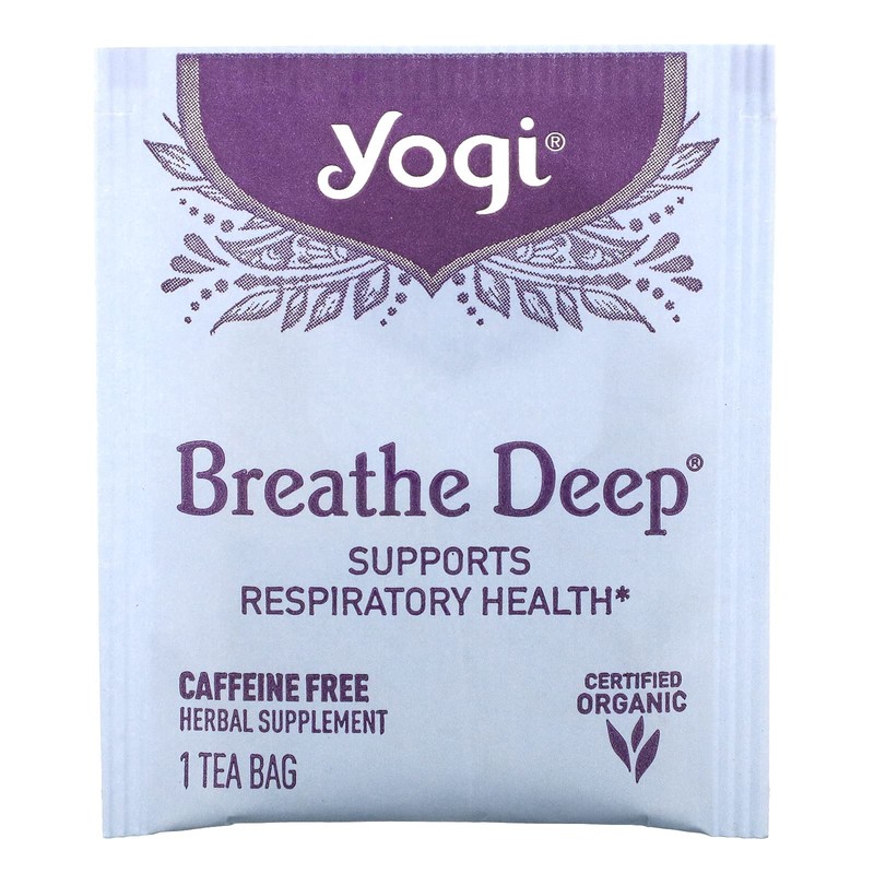 Yogi Tea Breathe Deep, Caffeine Free, 16 Count