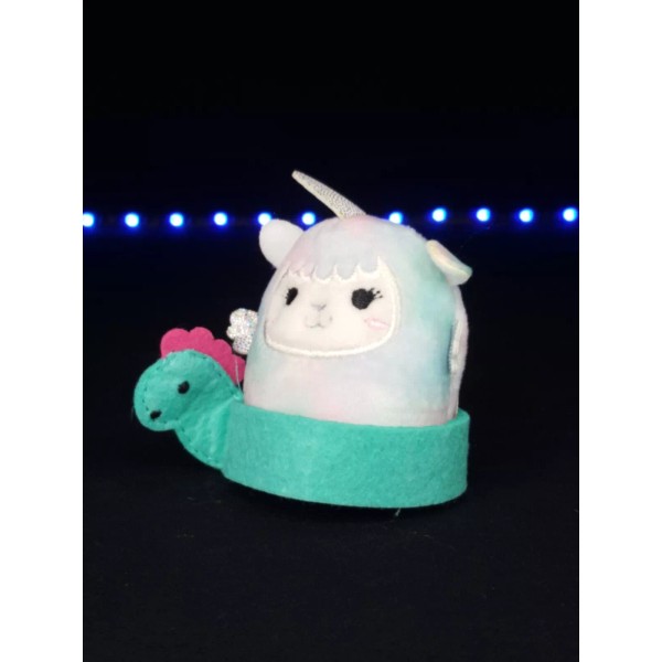 Kellytoy 2" Lambicorn w/ Dinosaur pool float Squishville Squishmallow Plush