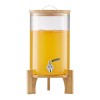 Glass Beverage Dispenser 2.2 Gal With Stand For Parties Minimalist