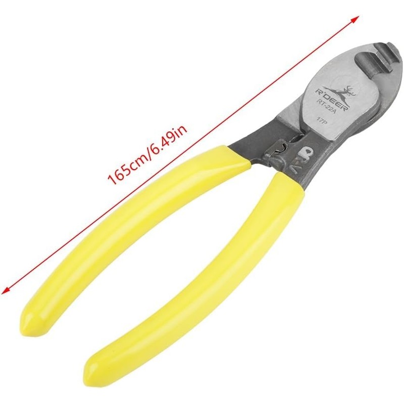 Wire Cutters Stripper, RT-22 6” Cable Wire Stripper Chrome Vanadium