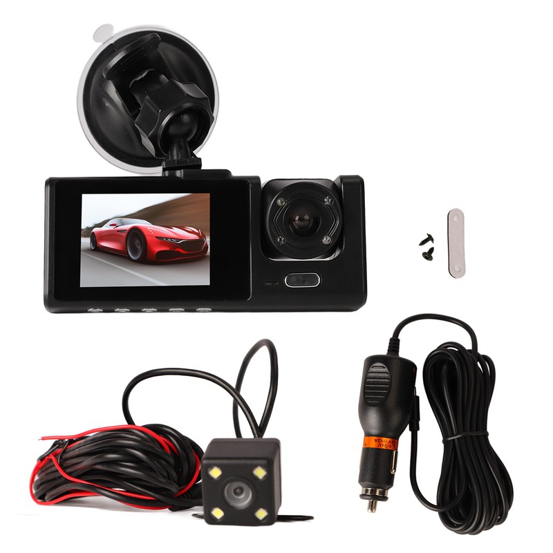 Dash Camera 1080P High Definition Image Large Wide Angle Three