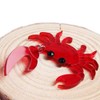 Wixine 1Pairs Fashion Red Crab Earring Acrylic Resin Drop Dangle