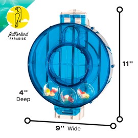 Featherland Paradise | Creative Foraging Systems Mastermind, Interactive Cage-Mounted Bird Treat Toy