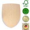 Knight's shield made of 3 mm birch plywood, natural, without