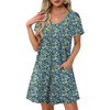OFEEFAN Spring Dresses for Women 2025 Beach Fashion Loose V