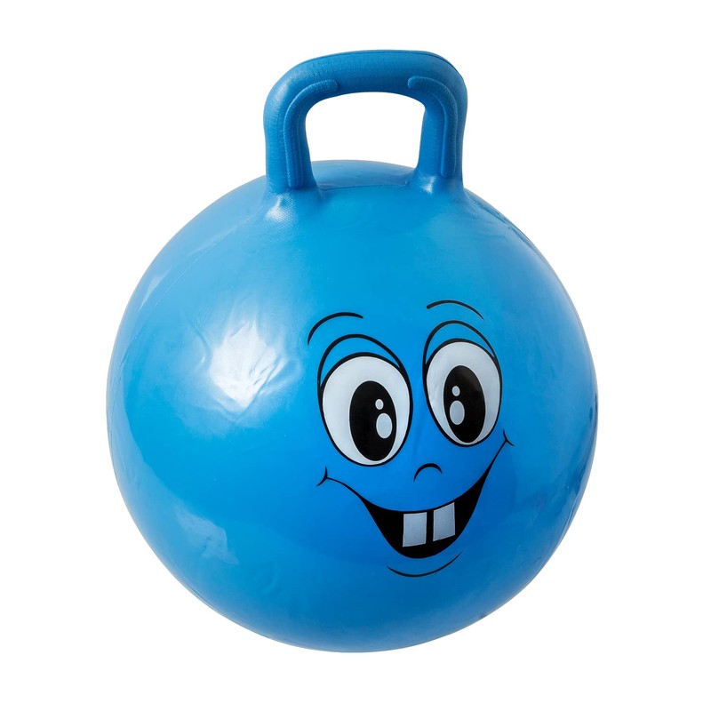 Idena 40094 Ball Happy Face, 45-50 cm, Blue