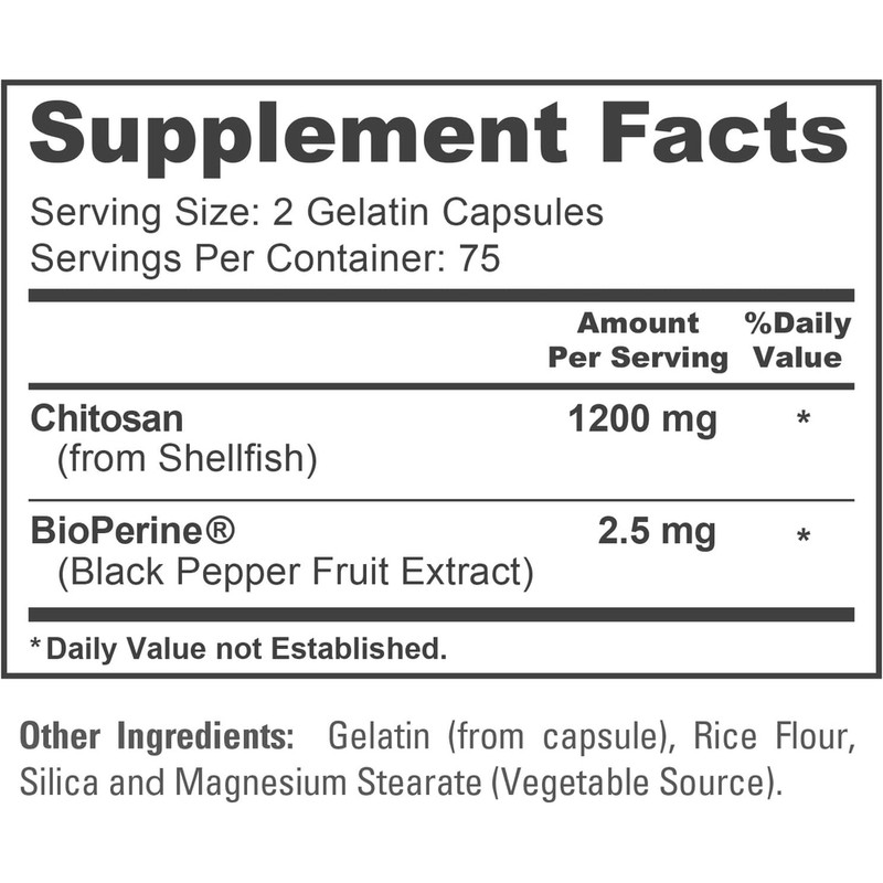 누사퓨어 키토산 1200mg + 바이오페린 캡슐 150정 Nusa Pure Chitosan