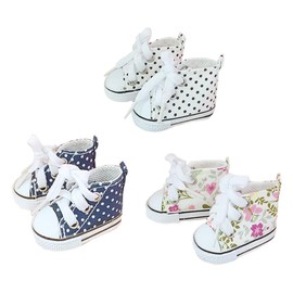 niannyyhouse Canvas Shoes 20cm Humanoid Doll Stuffed Animals Clothes Accessories (A-3)