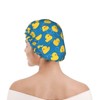 Rubber Ducks Shower Cap For Women Reusable Waterproof Double Layers