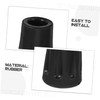 Healeved 30pcs Walking Cane Tips: Shock-Absorbing Rubber Trekking Pole Tips