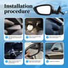 Black Left Driver Side Mirror Replacement For Honda Accord LX