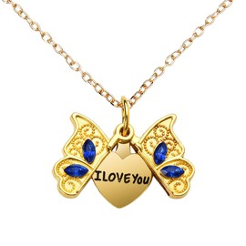 I Love You Mom Necklace from Daughter Graduation Wedding Anniversary Birthday Gifts for Girlfriend Wife Engagement Gifts for Fiancee Mothers Day Gift to Women Romantic Presents to Gf Necklaces