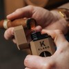 KLARO Triple Torch Lighter and V-Cut Cutter – Spring-Loaded V-Cut,