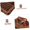 BESPORTBLE Portable Suitcase Box with Lid Stylish Storage Container for