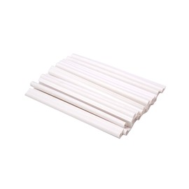 HaGa® End Strip Pack of 50 – End Rail for PE Privacy Protection Strips in White Mounting Clips