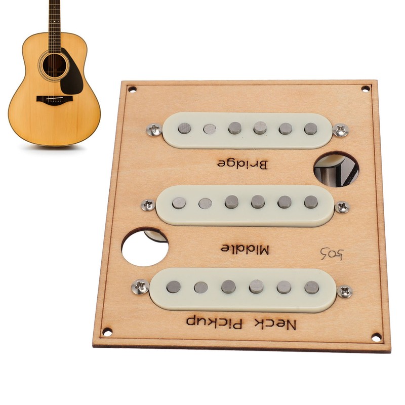 Single Coil Pickup Set Neck Middle Bridge Alnico 5 SSS