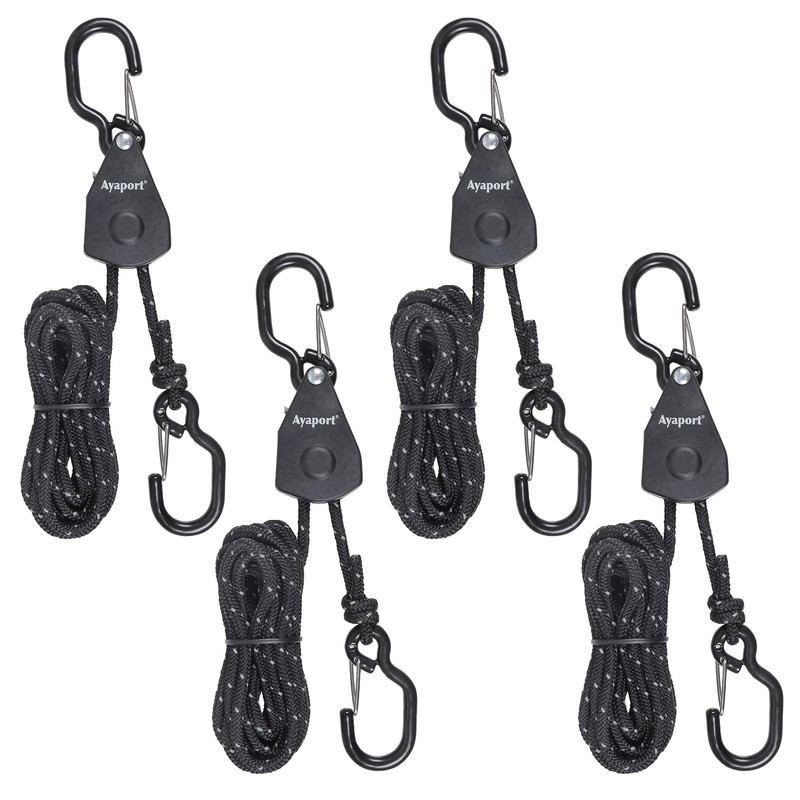 Ayaport Adjustable Rope Hanger 1/8" x 8' Kayak Rope Tie