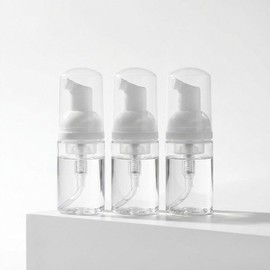 Portable Travel Bubble Foam Containers 3 x 30ml, Single / 휴대용 여행용 버블폼 거품 용기 30ml 3개, 단일