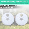 2 Pack 127-6840 Wheel Cover Assembly for Toro - Replacement