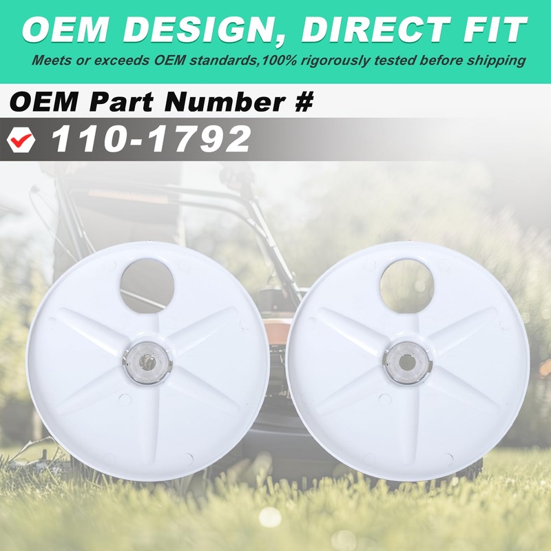 2 Pack 127-6840 Wheel Cover Assembly for Toro - Replacement