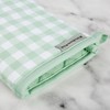 KitchenAid Gingham Oven Mitt 2-Pack Set, Pistachio, 7"x13"