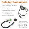 Hub Motor Convert Extension Cable 9 Pin Waterproof Connector 36V