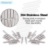 TOP-VIGOR 100Pcs 2mm x 18mm Dowel Pins Shelf Support Pegs,