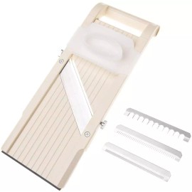 Benriner Super Slicer Mandolin, Japanese Wide Vegetable Slicer w/4 Blades, NO.95