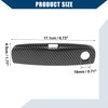 Hihaha Exterior Outside Door Handle Trim Cover Carbon Fiber Pattern