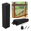 36"-50Pack Aluminum Deck Balusters Hollow Round Deck Railing Spindles Matte