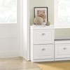 SoBuy White 2 Flip-Drawers Shoe Cabinet, Slim Shoe Rack, Shoe