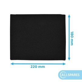 AllSpares Activated Carbon Filter for Cooker Hood Suitable for AEG Electrolux Juno MCFE11 / 9029800563, Whirlpool Bauknecht 484000008571 / CFW020/1 and TurboAir Elica F00262/3S / Type 20 (220 x 180 x