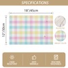 Linen Spring Placemats Set of 4 Buffalo Check Plaid Easter