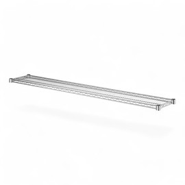 Mix.Home Chrome Wire Shelf. Heavy-Duty Adjustable Storage Rack, Commercial-Grade Shelving Unit for Kitchen, Garage, or Warehouse, Open Wire Design for Airflow, Durable Organizer (1, 18" W x 72" L)